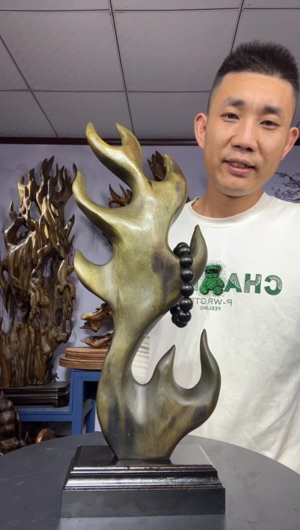 金丝楠木雕款碧**天金丝楠木工艺品摆件