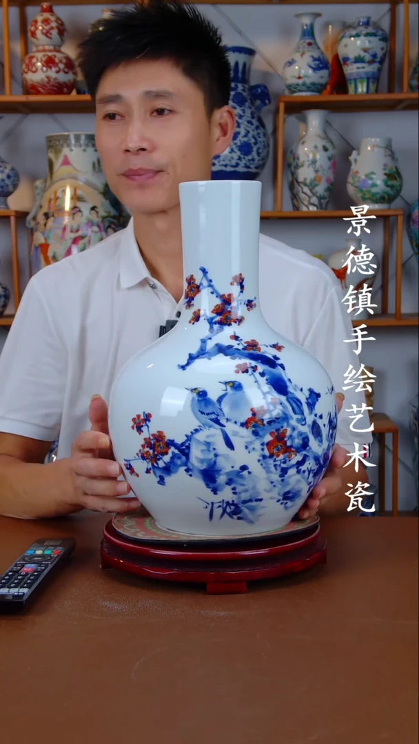 现代景德镇手工手绘陶瓷摆件20