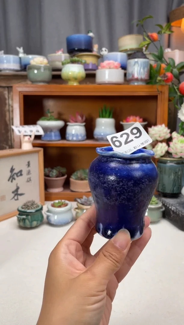 瓷片629知木小芳花盆