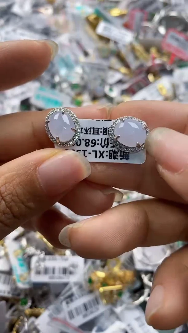 银S925镶嵌戒指翡翠1111----4