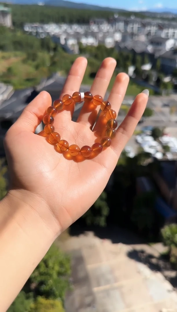 手串琥珀未镶嵌 *5缅甸琥珀紫罗兰手串10mm