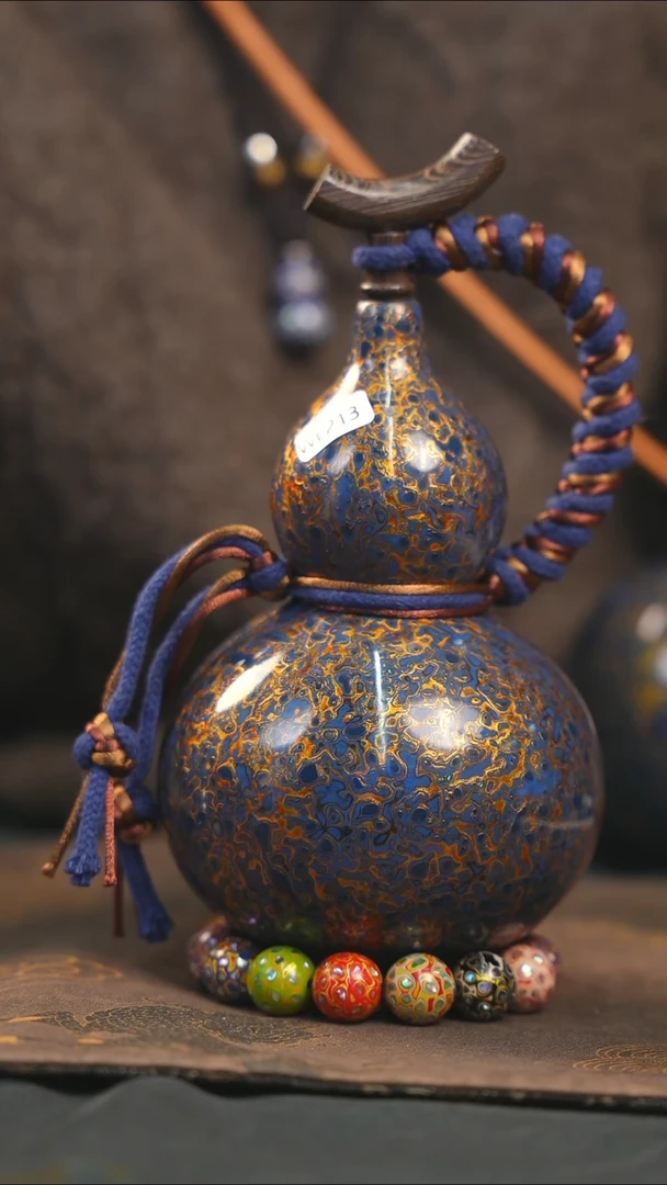 【闪购商品】WE213漆艺酒葫芦不包手串及旋转底座