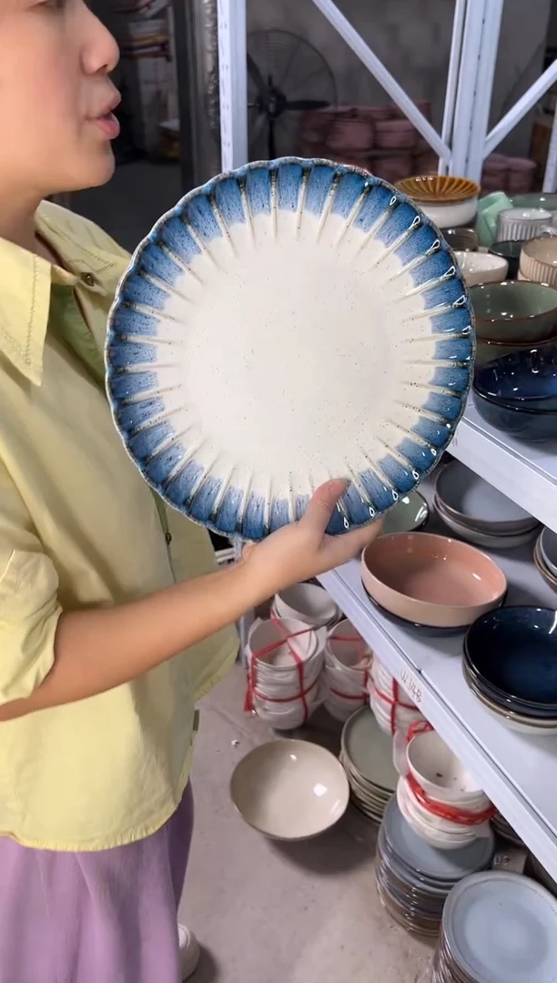 陶瓷外贸尾货瑕疵满20包邮X大盘