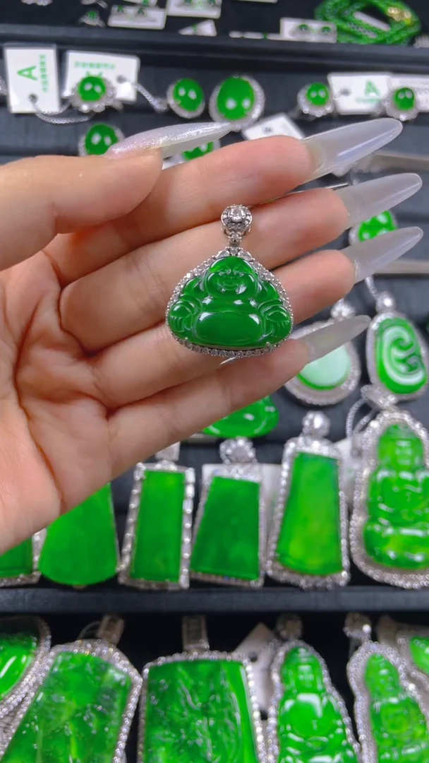 翡翠银S925镶嵌颈饰11111111