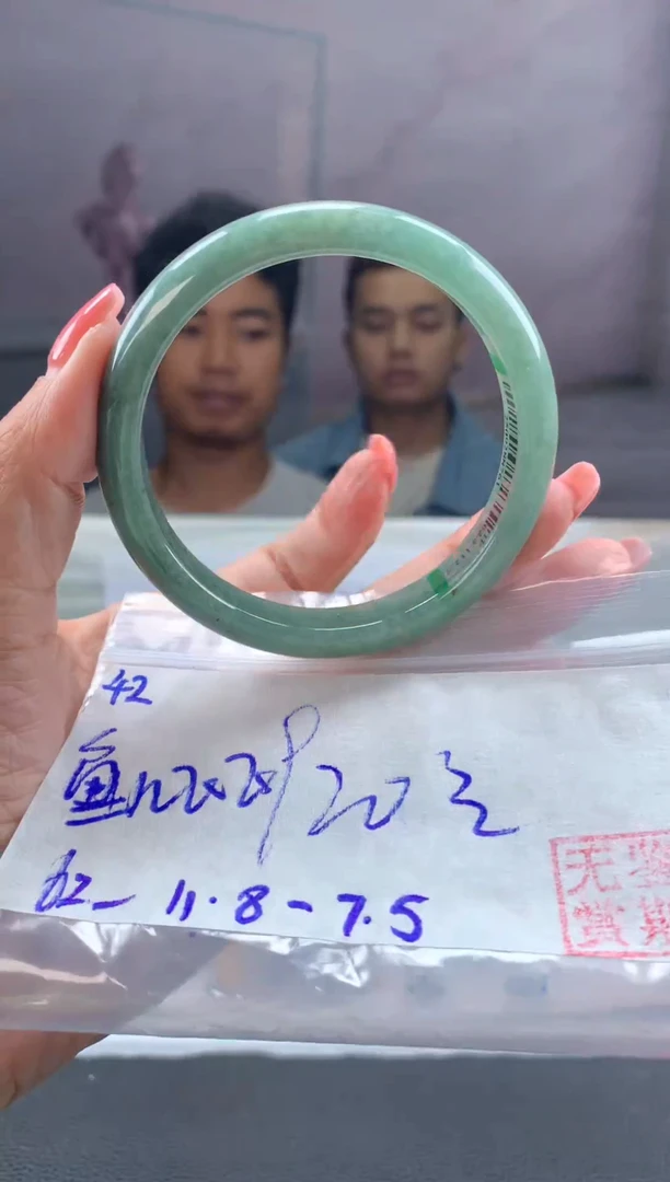 未镶嵌手镯翡翠鱼**飞翡翠手镯 下单联系小耳机#42