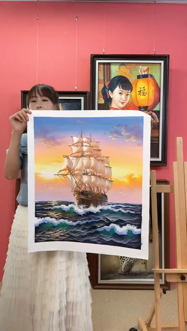 油画皇**岚尺寸50*60画芯（不含框）