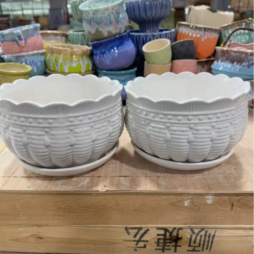陶瓷多肉花盆肉肉植物花盆小清新陶瓷花盆客厅阳台凑单凑9块谢谢