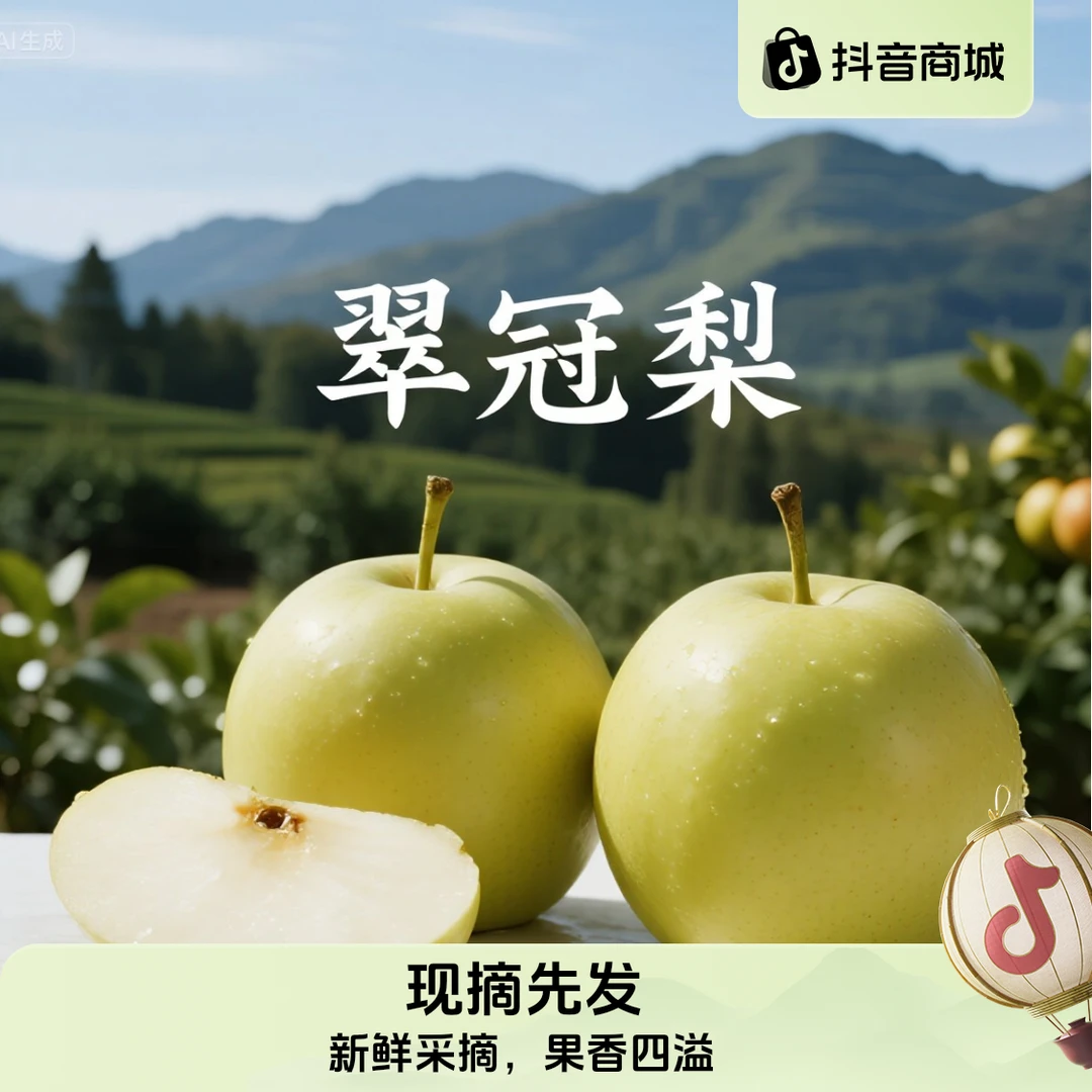 现摘现发 当季水果 翠冠梨