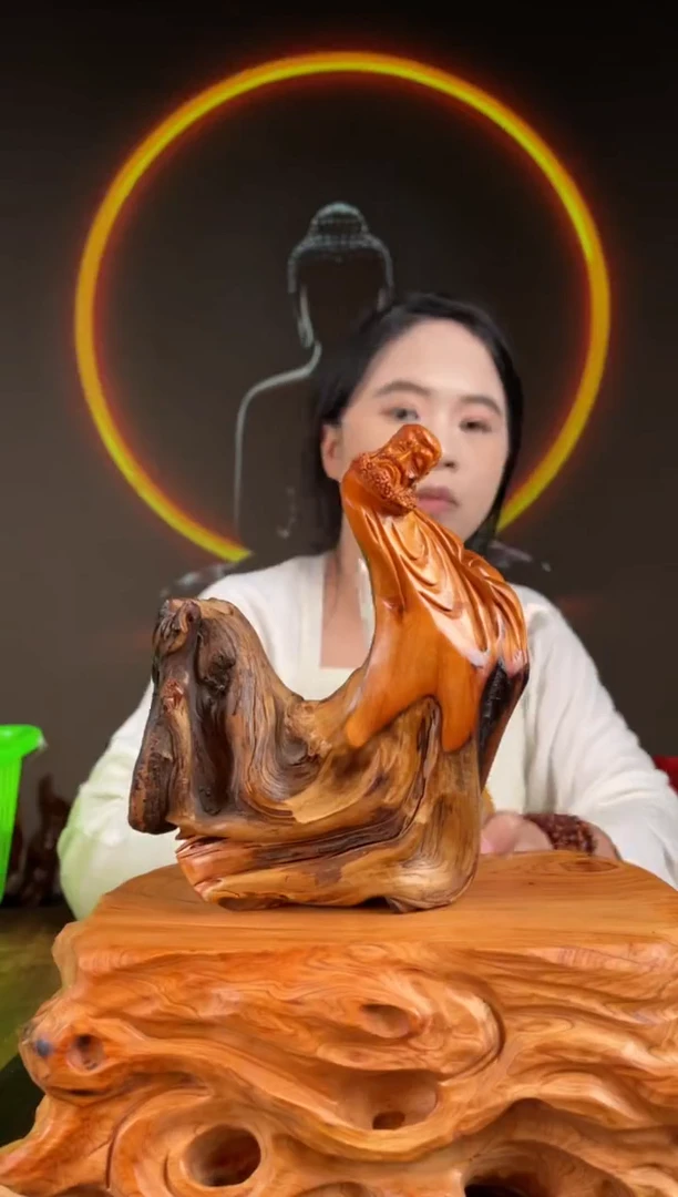 柏木（崖柏）手工摆件,先抢先得! 编号:345