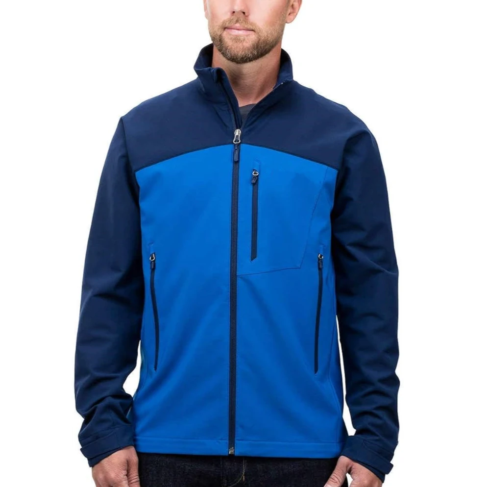 开春户外耐磨防泼水男士弹力春秋夹克运动防风休闲保暖立领软壳