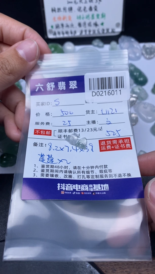 【闪购商品】翡翠吊坠(不含链)未镶嵌D0216011