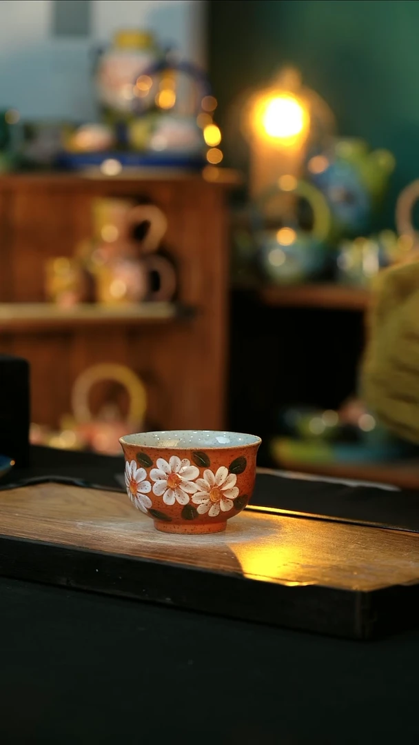 【闪购商品】杯手绘心瓷陶瓷浮力