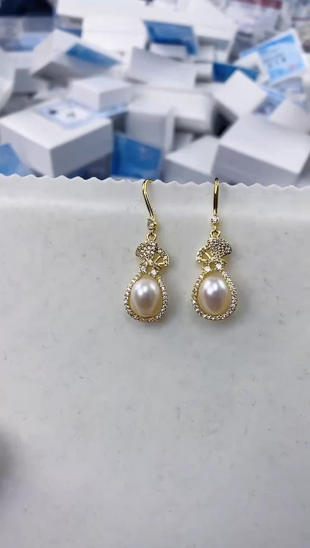 未镶嵌耳饰淡水珍珠ED1060