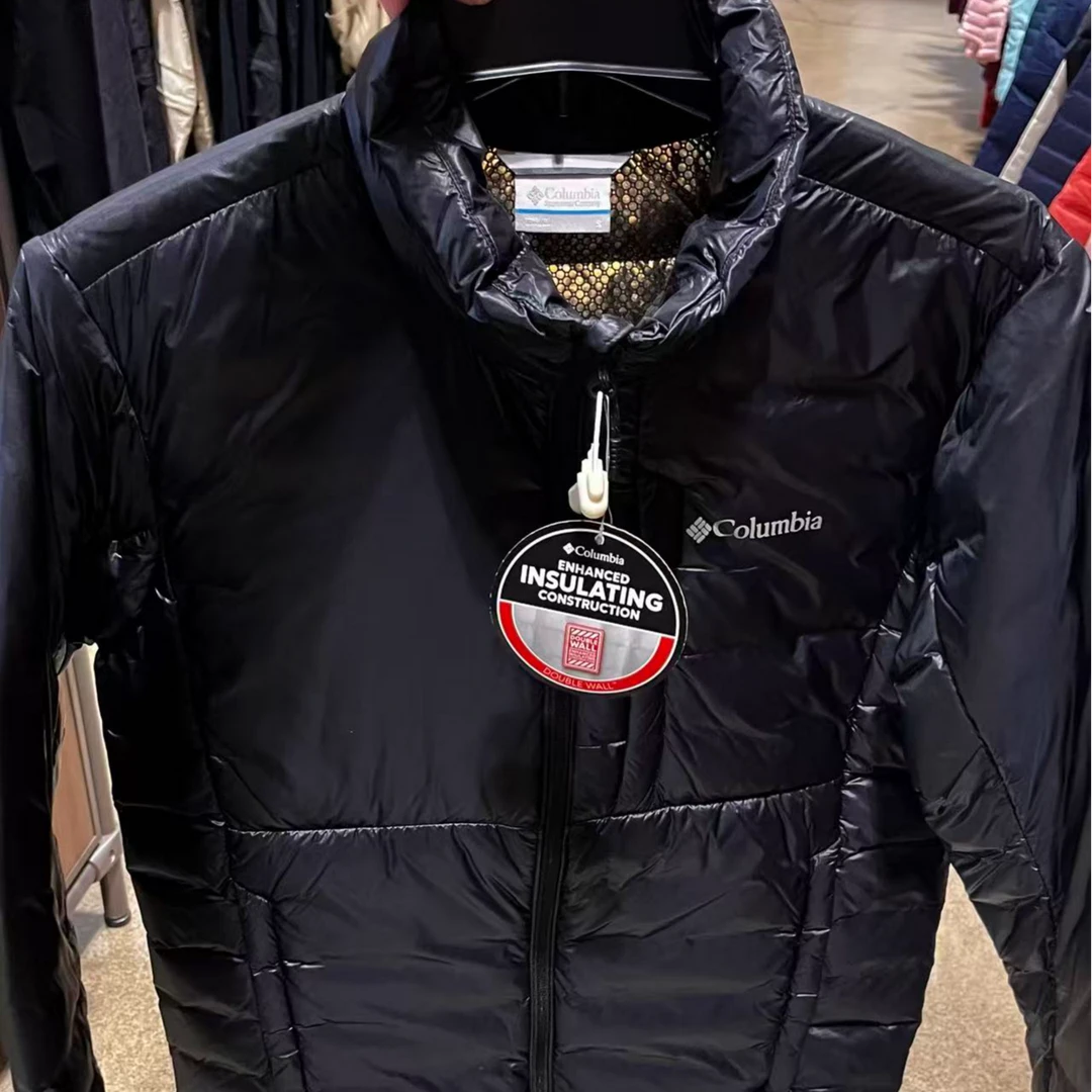 Columbia/哥伦比亚男士黑色鹅绒服S码