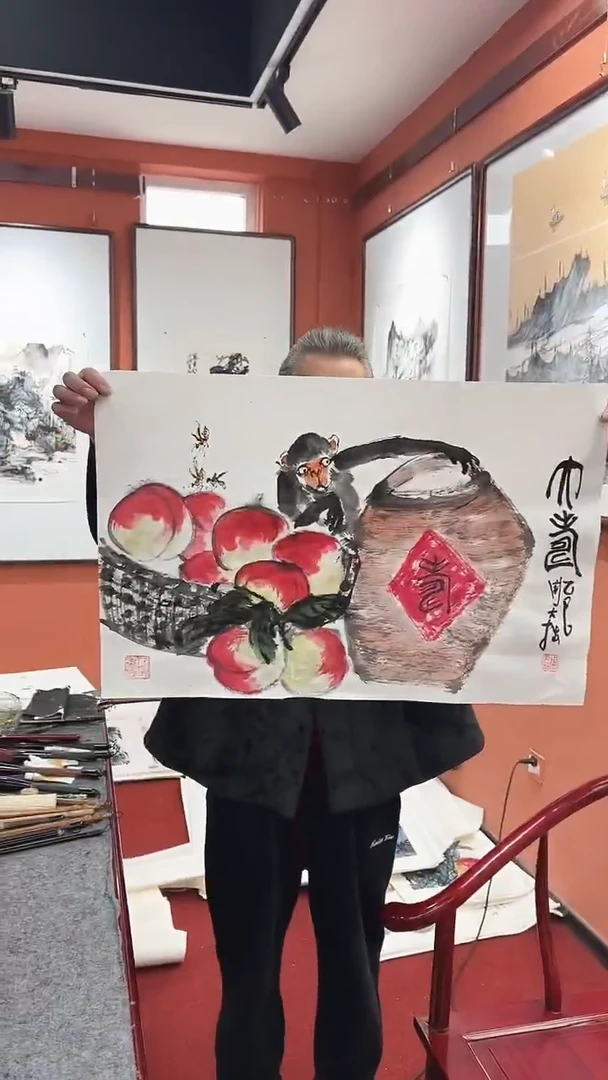 国画周大拙/国画/花鸟