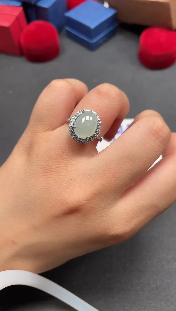 翡翠戒指未镶嵌天然A货翡翠戒指10