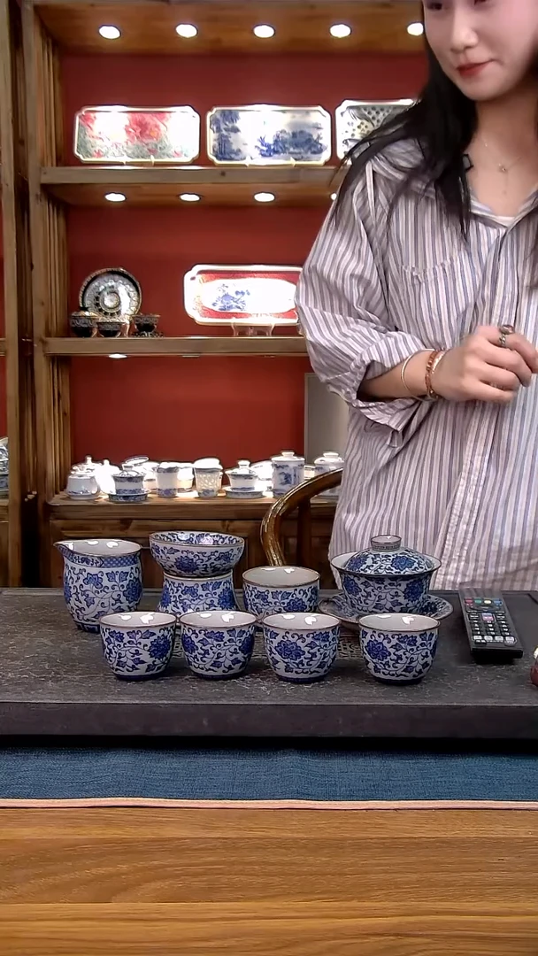 简装家用款8件套 老陶泥开片纹陶瓷茶具