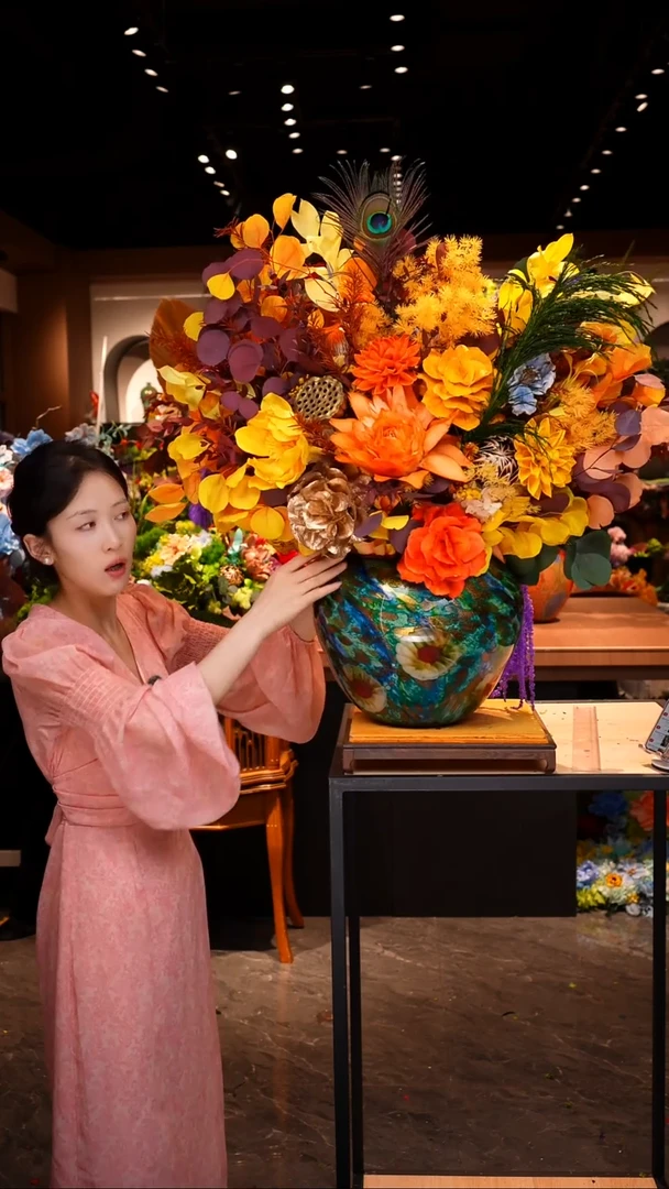 琉璃瓶手工花器花束空运包邮送货上门-以图片为准
