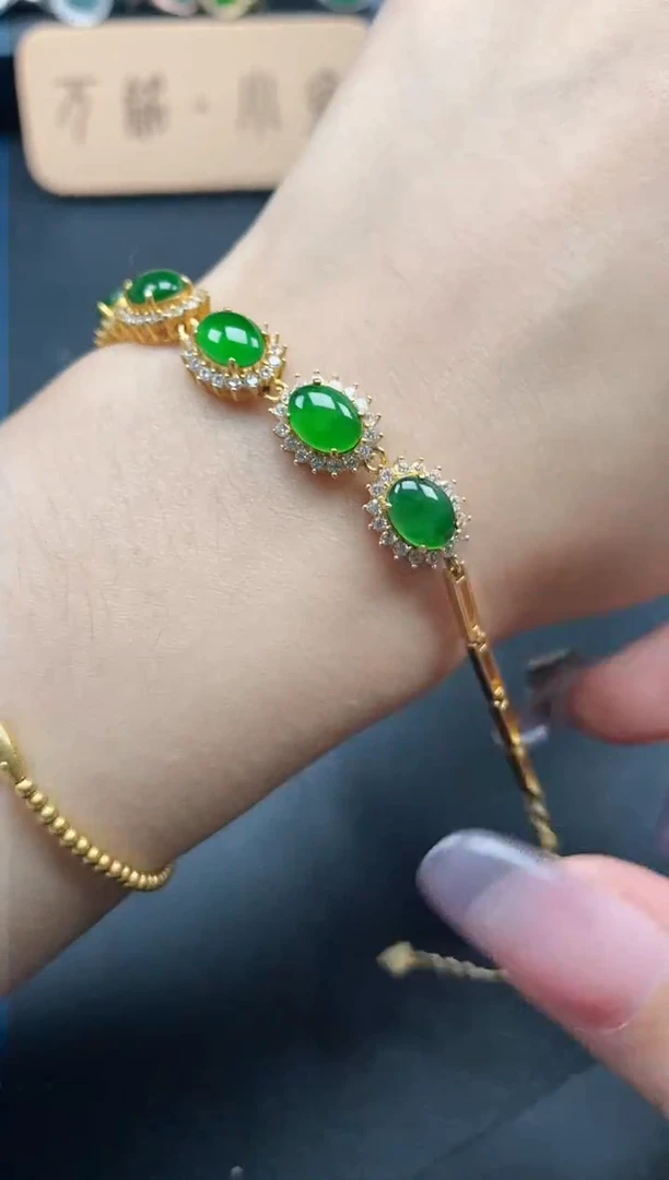 翡翠戒指银S925镶嵌515-3