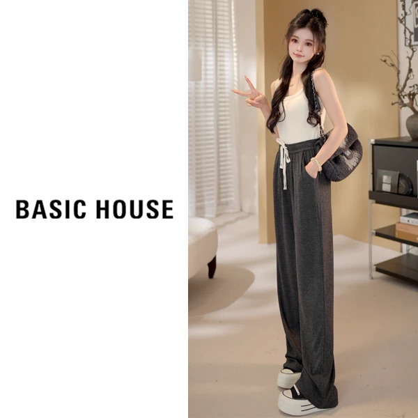 Basic House/百家好秋季新款百搭减龄休闲裤B1194B54352