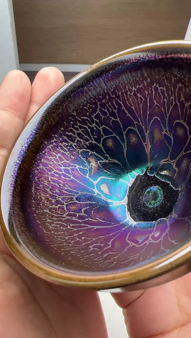 茶盏建窑建盏 福利七彩