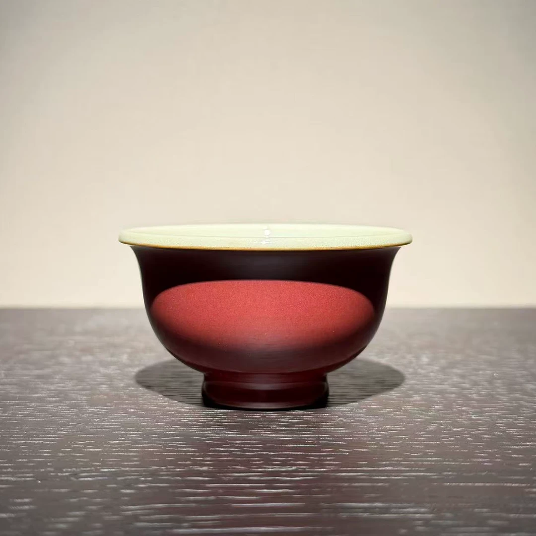 【预售】龙泉 陈慧芳 青瓷 龙窑烧 晓色云开 小压手杯