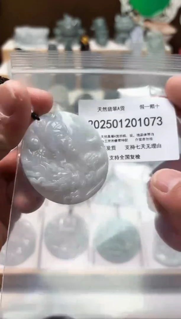 颈饰未镶嵌翡翠纯天然翡翠A货1206