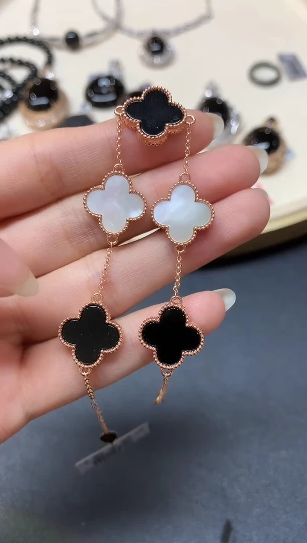 18K金镶嵌手链翡翠墨翠手链|2980多样性发其一