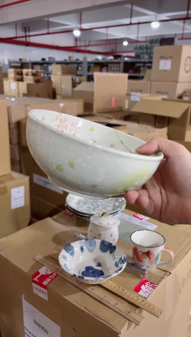 瓷片桜びより 収納50B（圆形拉面碗）