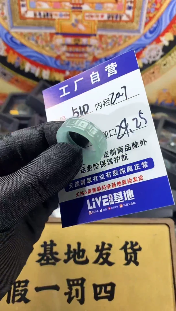 未镶嵌戒圈翡翠510
