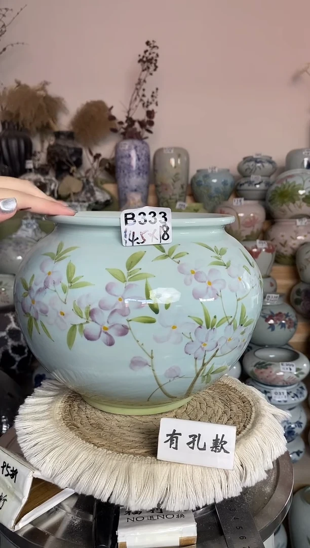 瓷韵花盆 手工制品 完美主义者慎拍 B333
