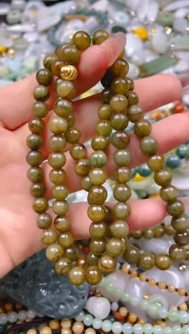 【闪购商品】翡翠颈饰未镶嵌7.2MM/E/翡翠A货一图一物