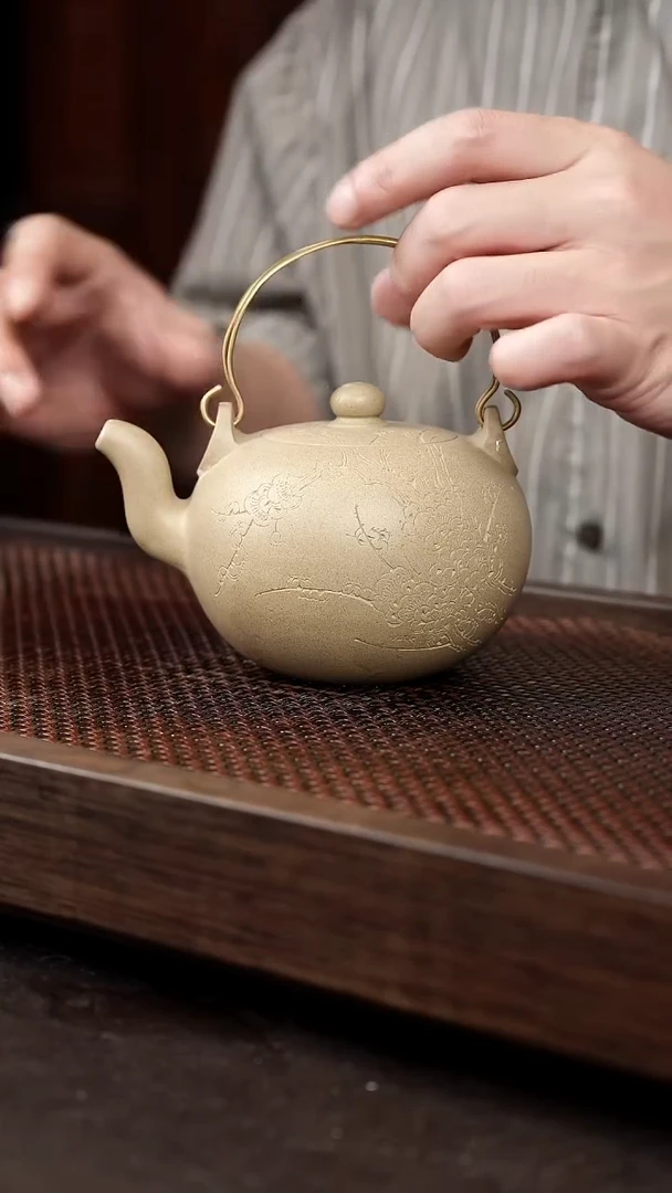 茶壶紫砂本绿蛋包壶