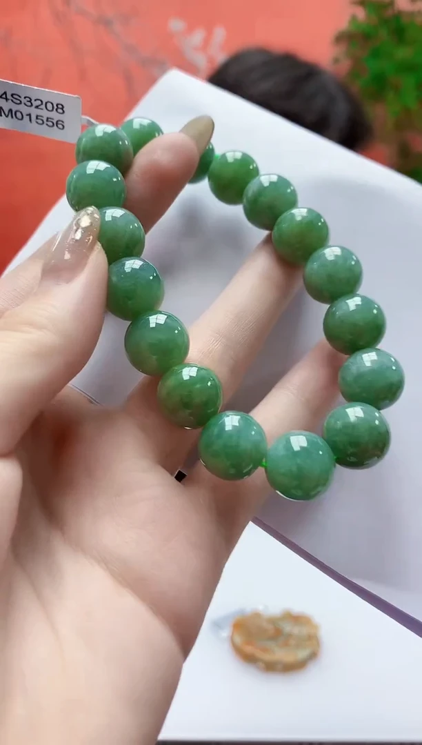 未镶嵌定制翡翠4688jw-毛货手串20