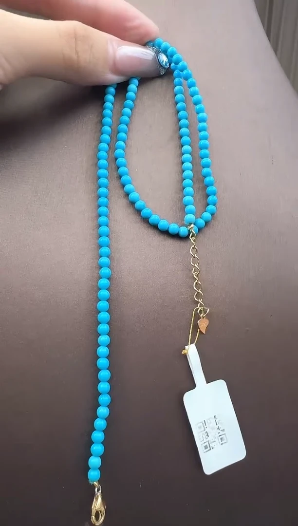 绿松石未镶嵌项链秒拍号13