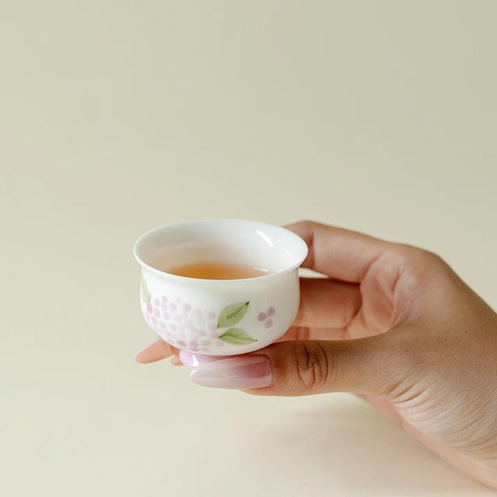 幻紫-团花珍珠-元宝茶杯