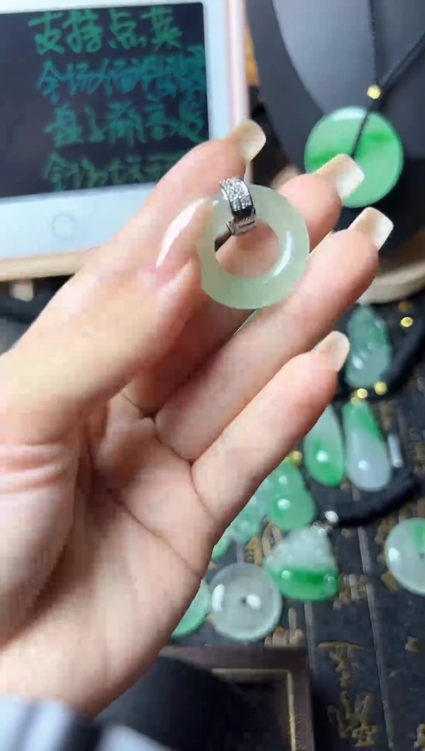 颈饰未镶嵌翡翠所见即所得，一图一物