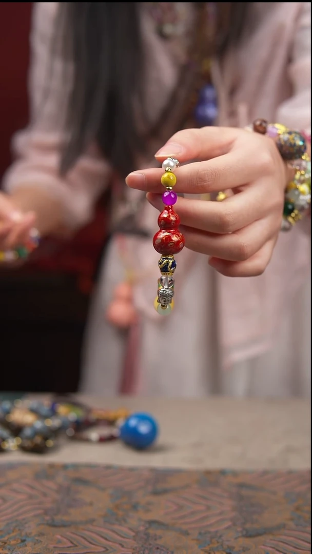 红螺钿单颗手串玖澄文创漆艺葫芦国风配饰葫芦系列