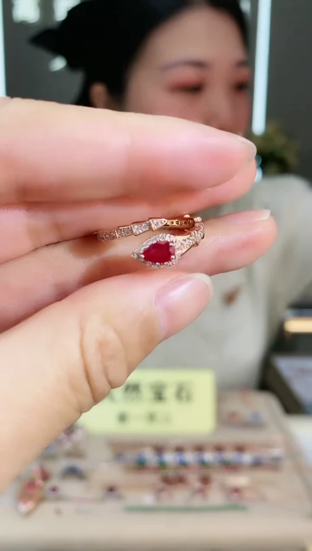 【闪购商品】红宝石手饰银S925镶嵌手饰