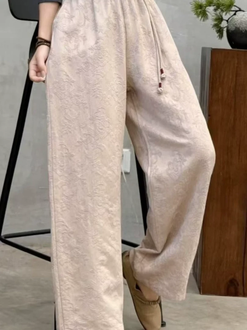 夏季薄款女士直筒裤8815