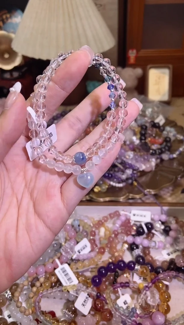 【闪购商品】水晶手链银S925镶嵌388手串