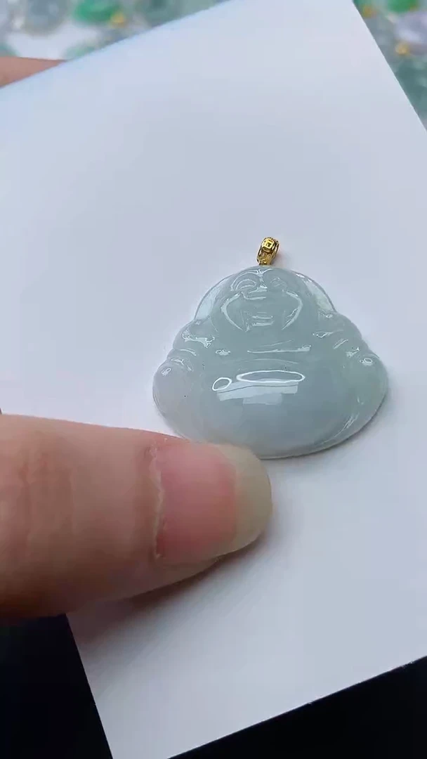 【闪购商品】翡翠颈饰18K金镶嵌75...........