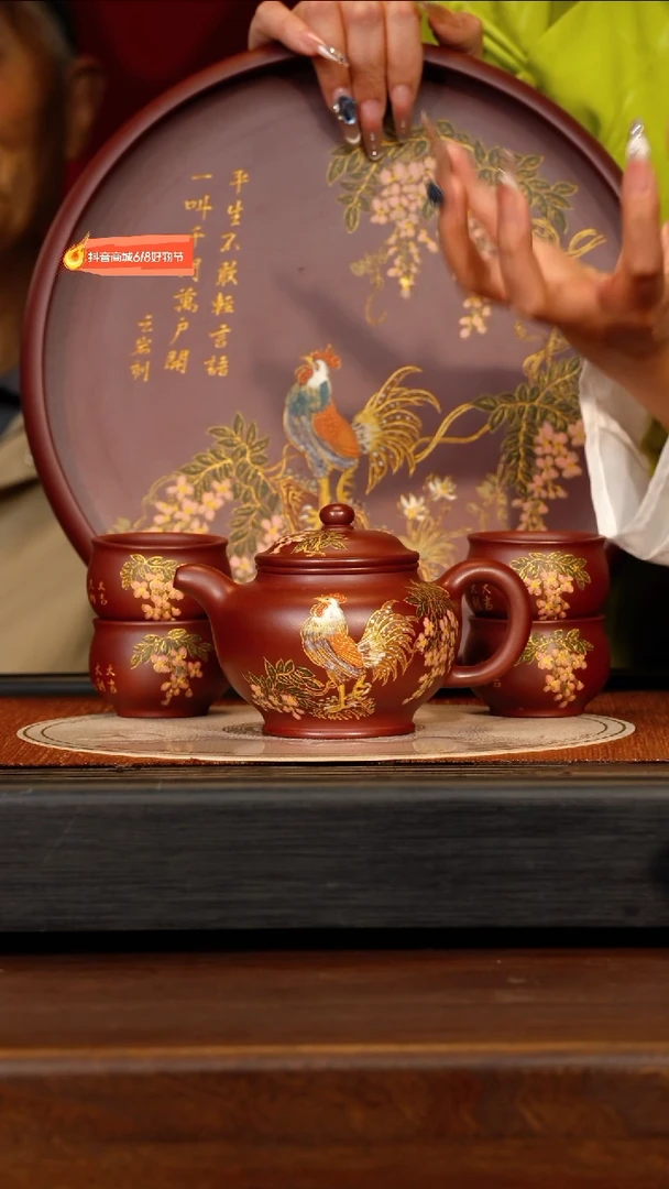 茶壶紫砂宜兴紫砂WPR 老紫泥 掇只套组