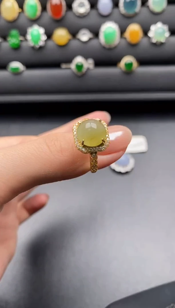 银S925镶嵌翡翠耳饰一物一证一礼盒