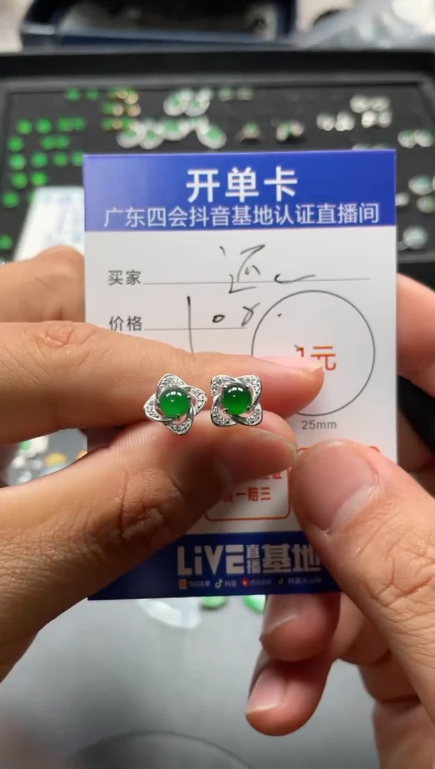 颈饰未镶嵌翡翠还****么耳钉