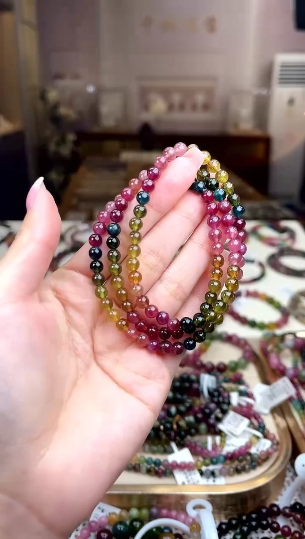 【闪购商品】碧玺/未镶嵌5mm+碧玺多圈多样性发货