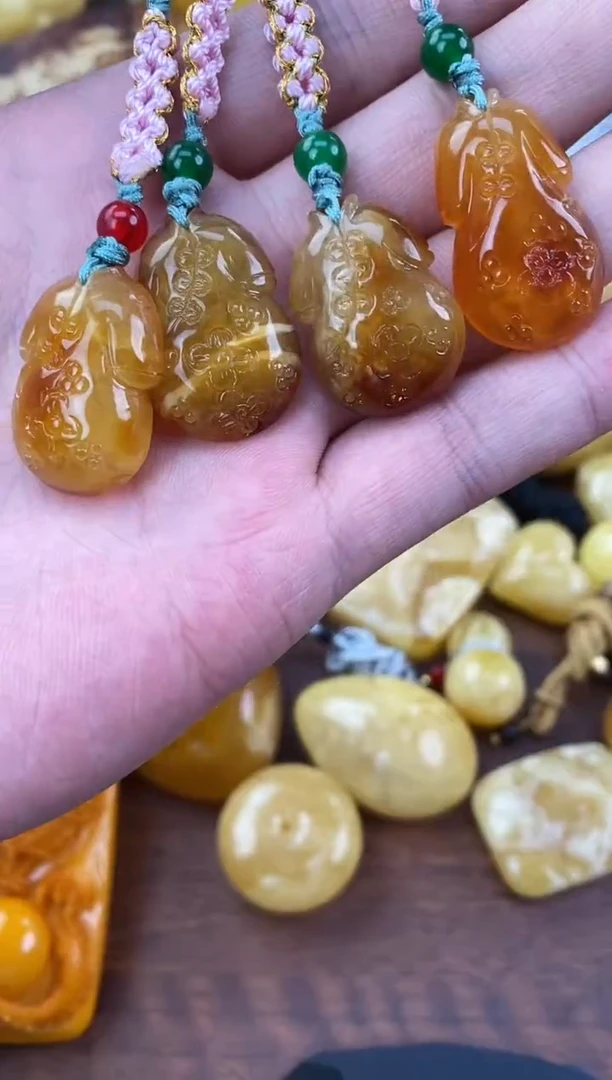 裸石琥珀未镶嵌天然琥珀蜜蜡多样性发一