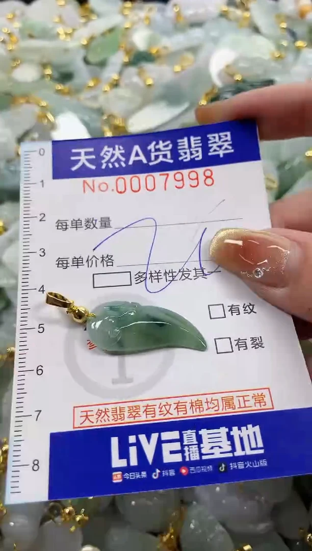 颈饰未镶嵌翡翠天然A货翡翠