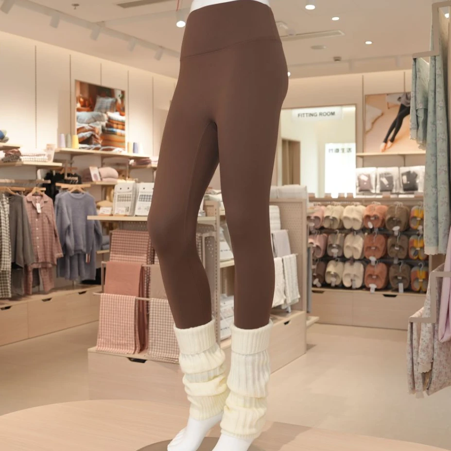 胜道生活长裤女厚款瑜伽高腰健身裤紧身裤子鲨鱼裤（轻暖款）