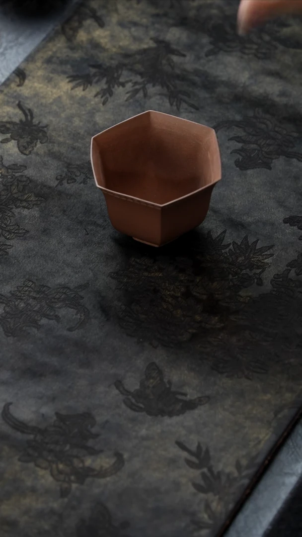 茶壶紫砂六方杯A（高杯）玉成窑180cc